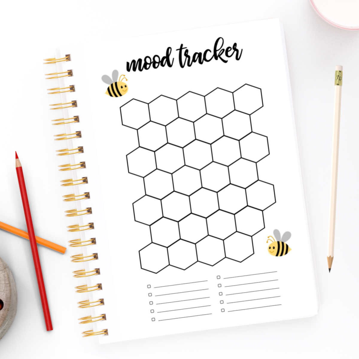 Spring Mood Tracker for your planner and bullet journal