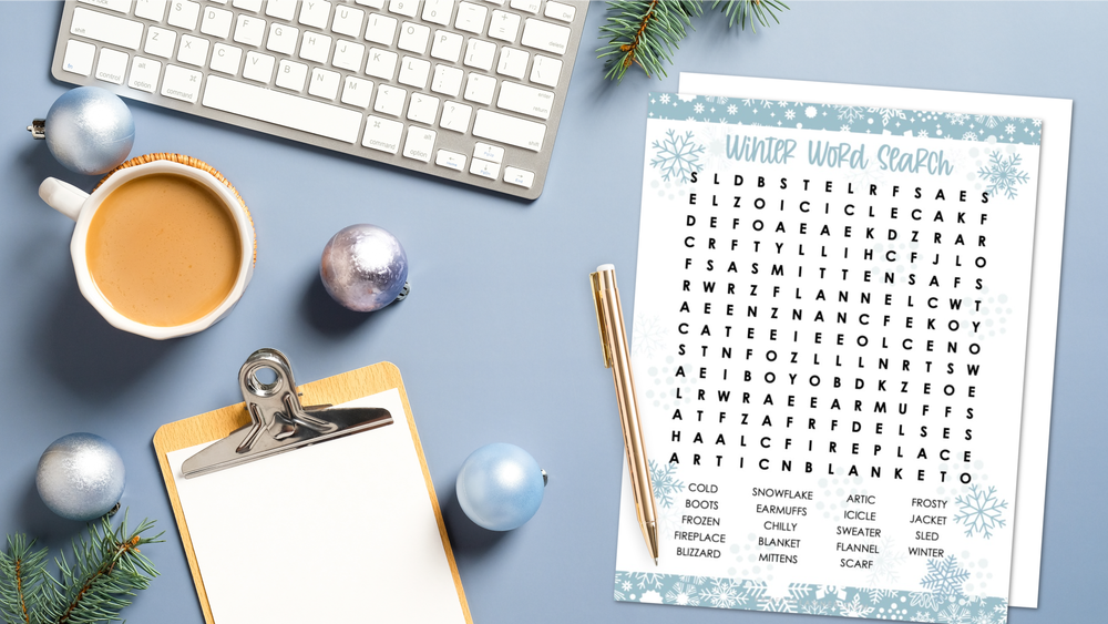 winter word search free printable krafty planner