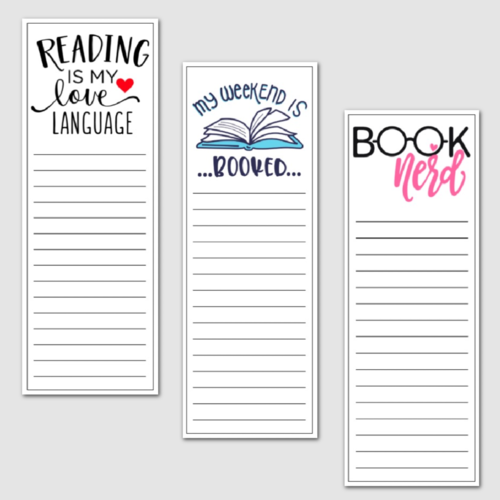 Bookmarks for Book Lovers — Krafty Planner