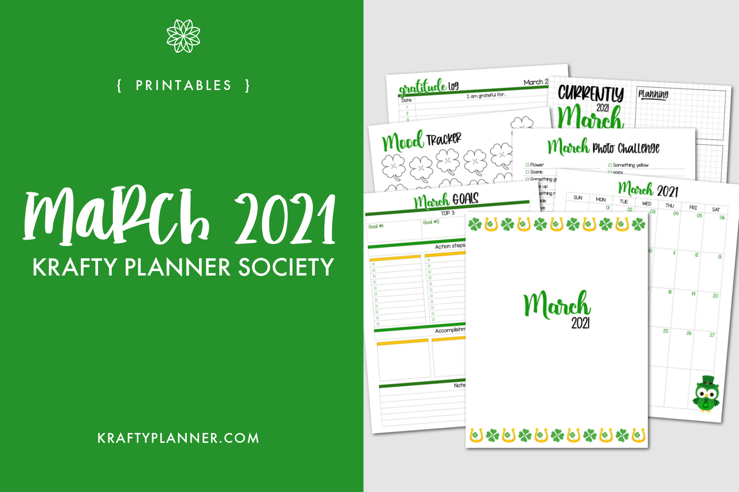 March Krafty Planner Society Printables.png