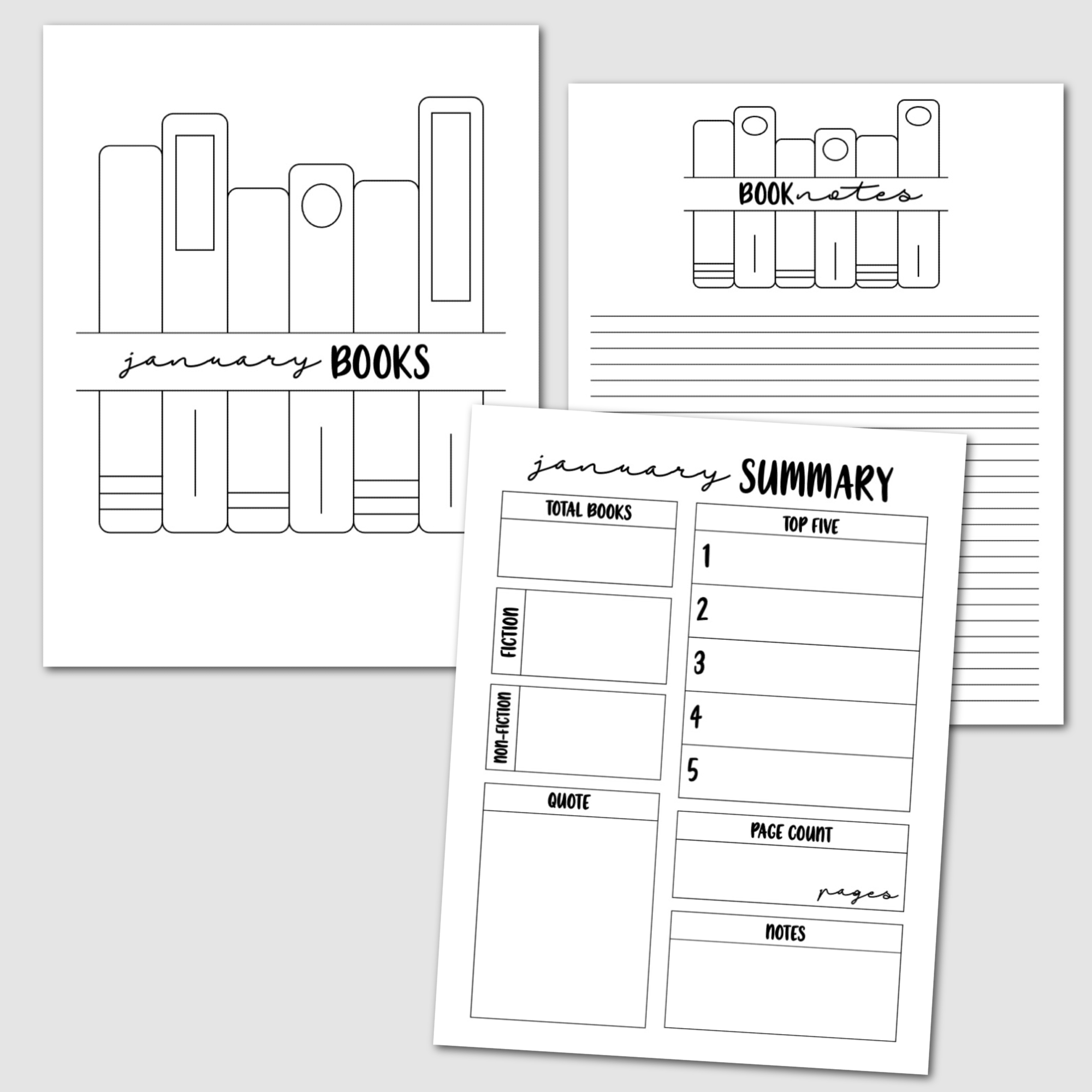 Reading Journal Template Reading Journal Printable, Reading