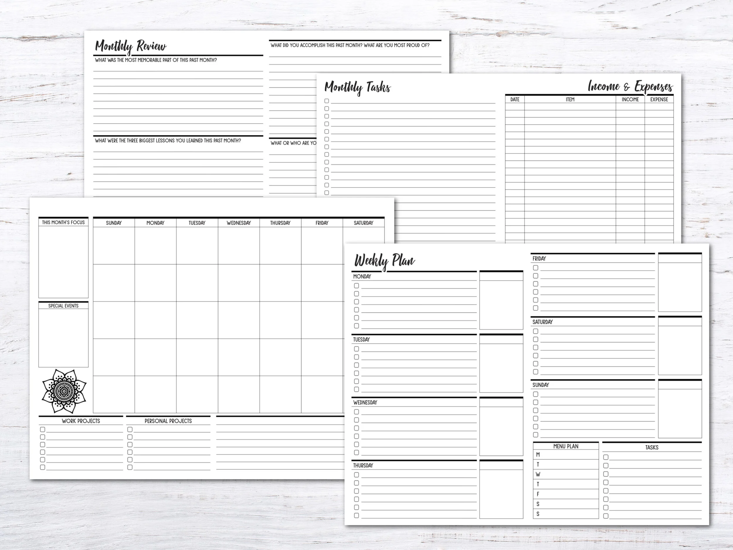 2022 Planner Sample Freebie! — Krafty Planner