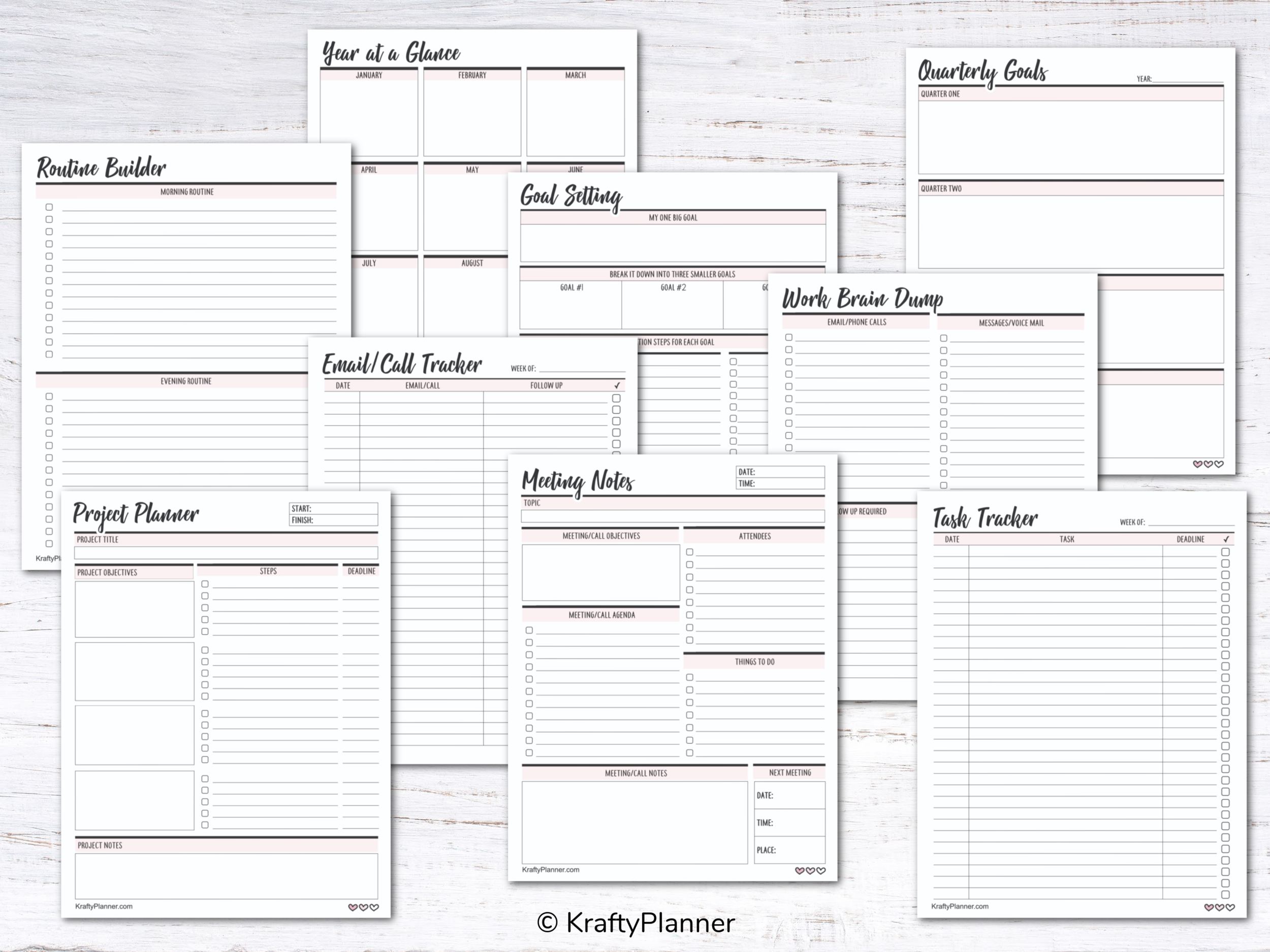 Work From home Planner