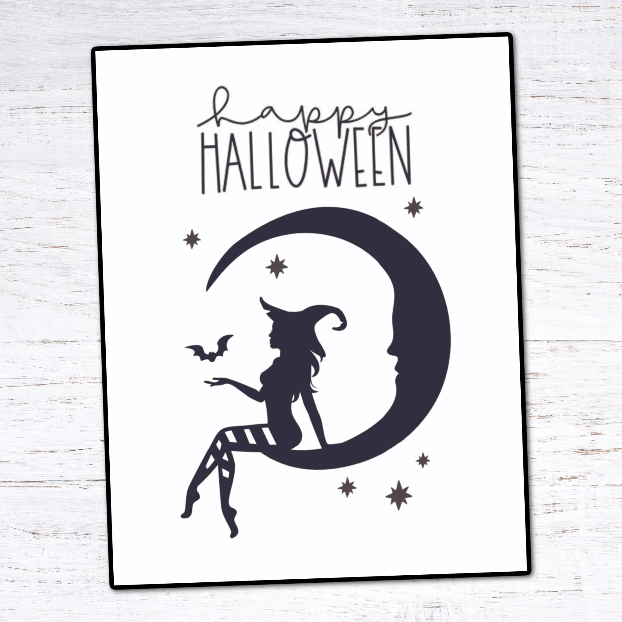 Happy Halloween Witch Printable - The Krafty Planner .png