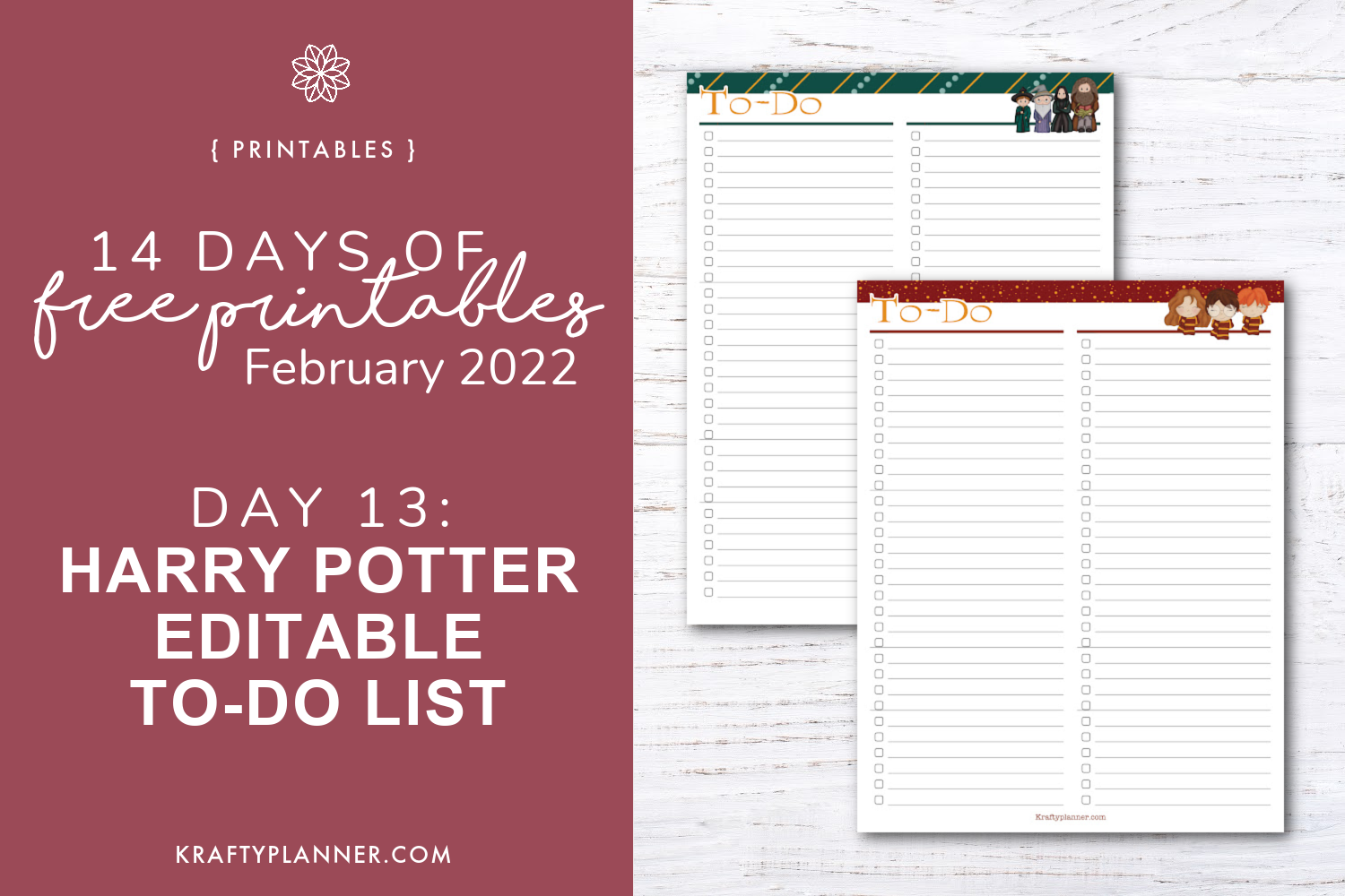 Free Printable Hogwarts Sorting Hat Ceremony — Krafty Planner