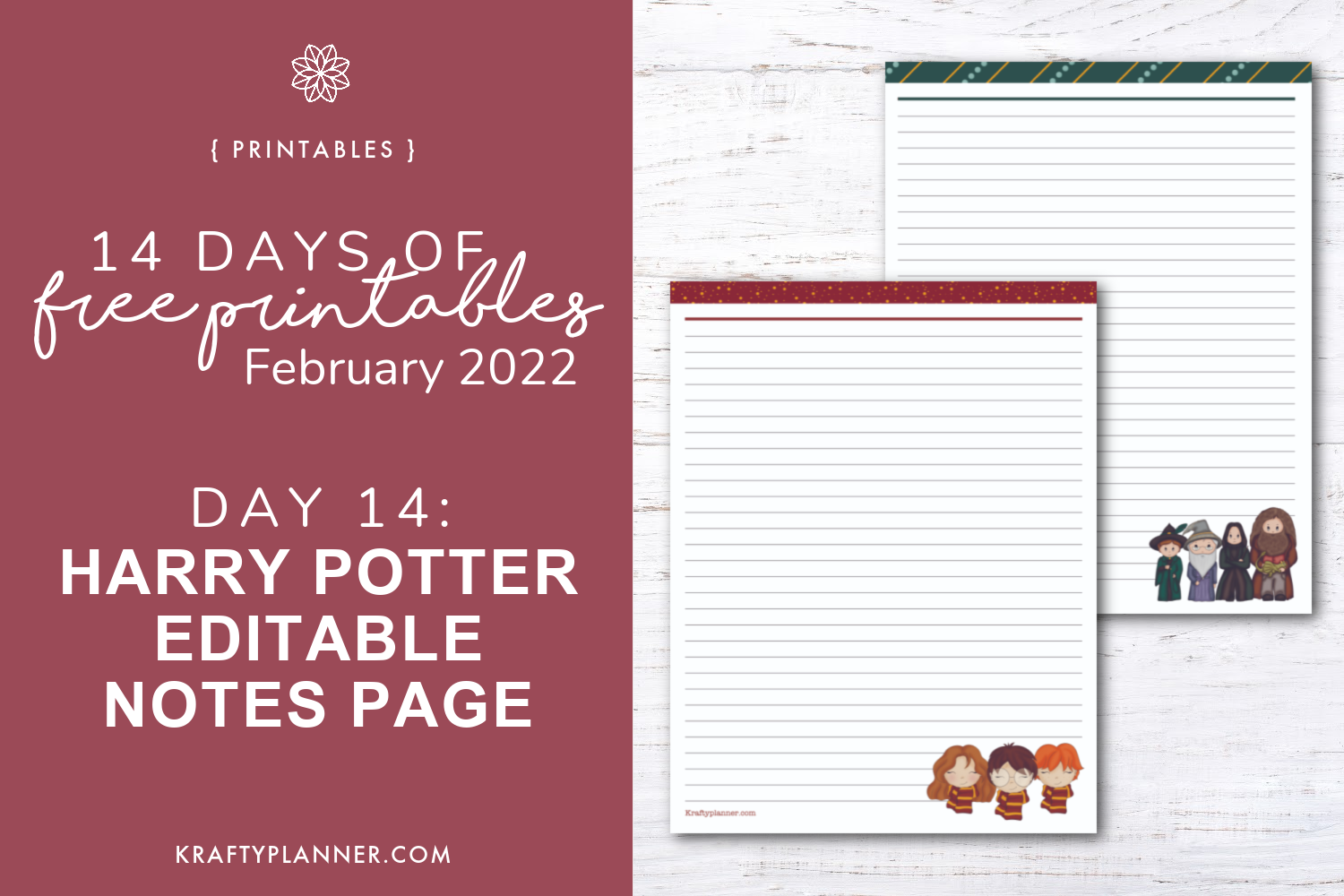 Free Printable Hogwarts Sorting Hat Ceremony — Krafty Planner