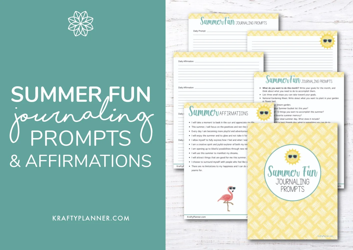 Everyday Journaling Prompts Printable — Krafty Planner