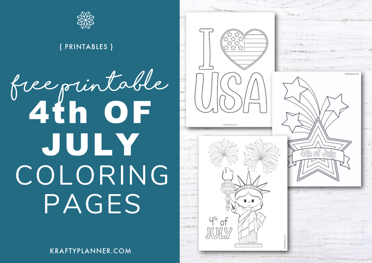 Printable 4th of July Coloring Page – Hey, Let's Make Stuff