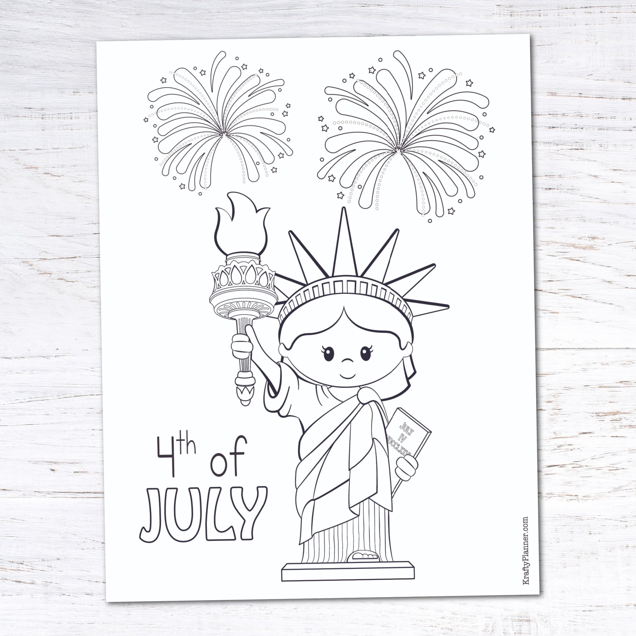 Free Printable 4th of July Coloring Pages - Lady Liberty.jpg