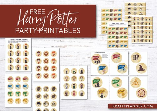 Harry Potter Free Printable Cupcake Toppers and Waterbottle Labels. - Oh My  Fiesta! for Geeks