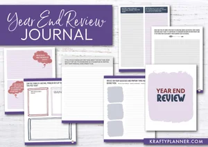 Year End Review | Free Printable Journal — Krafty Planner