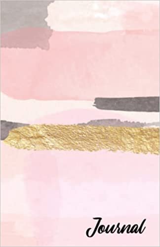 Journal - Pink and Gold Paint Splash Lined Journal 5.5 x 8.5 - 125 Pages.jpg
