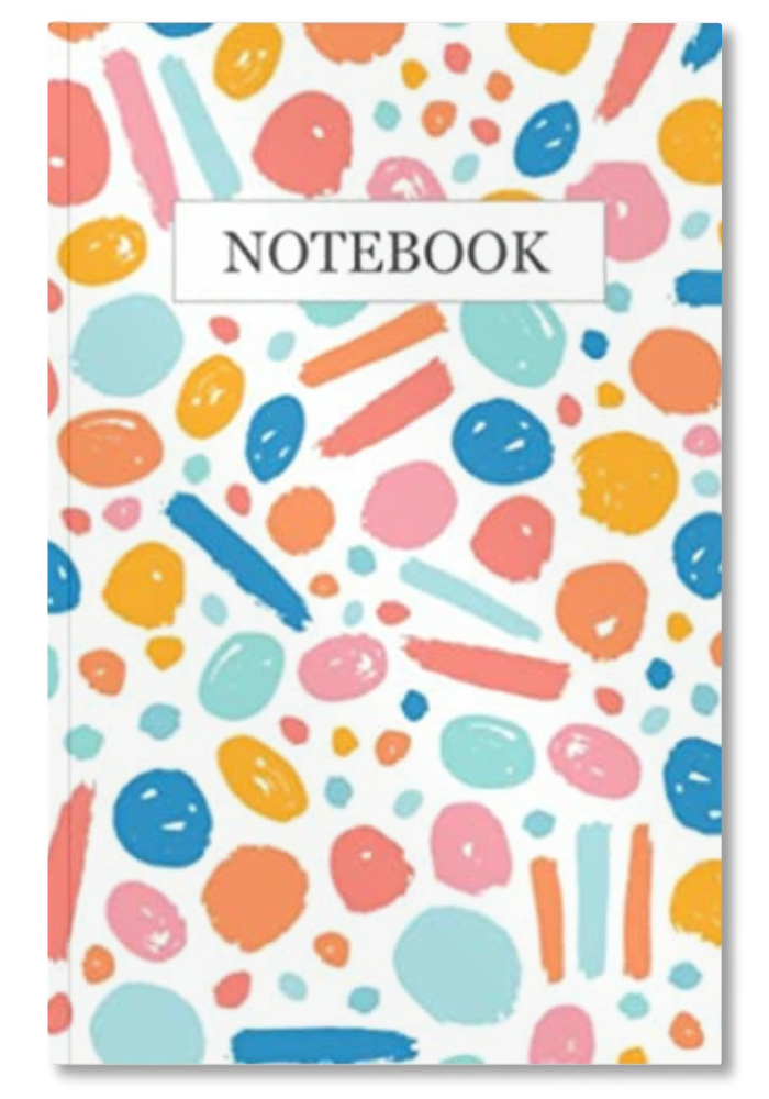 Sherbet Abstract Lined Notebook.png