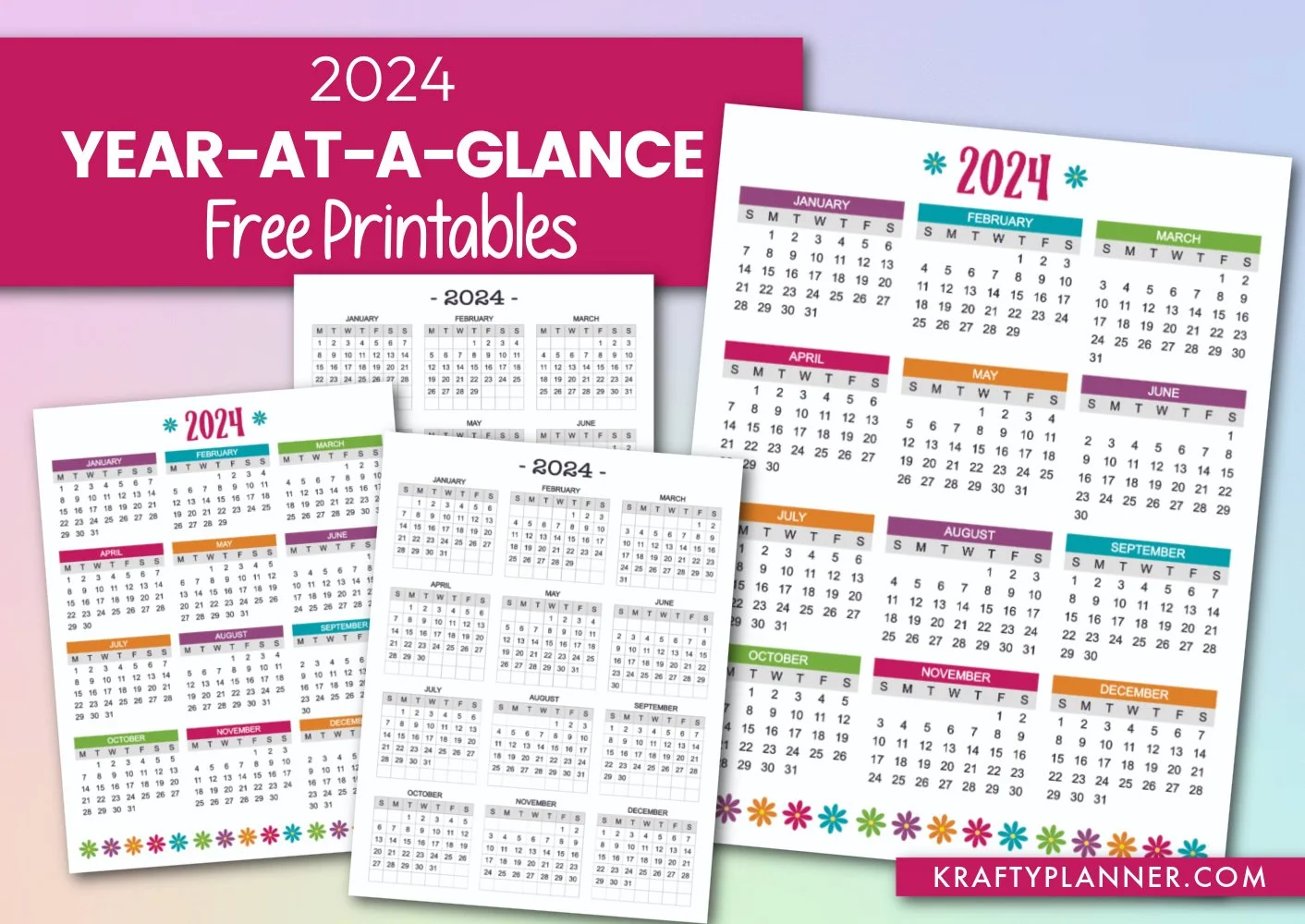 Printable Calendar 2025 Year At A Glance Benjamin Cote
