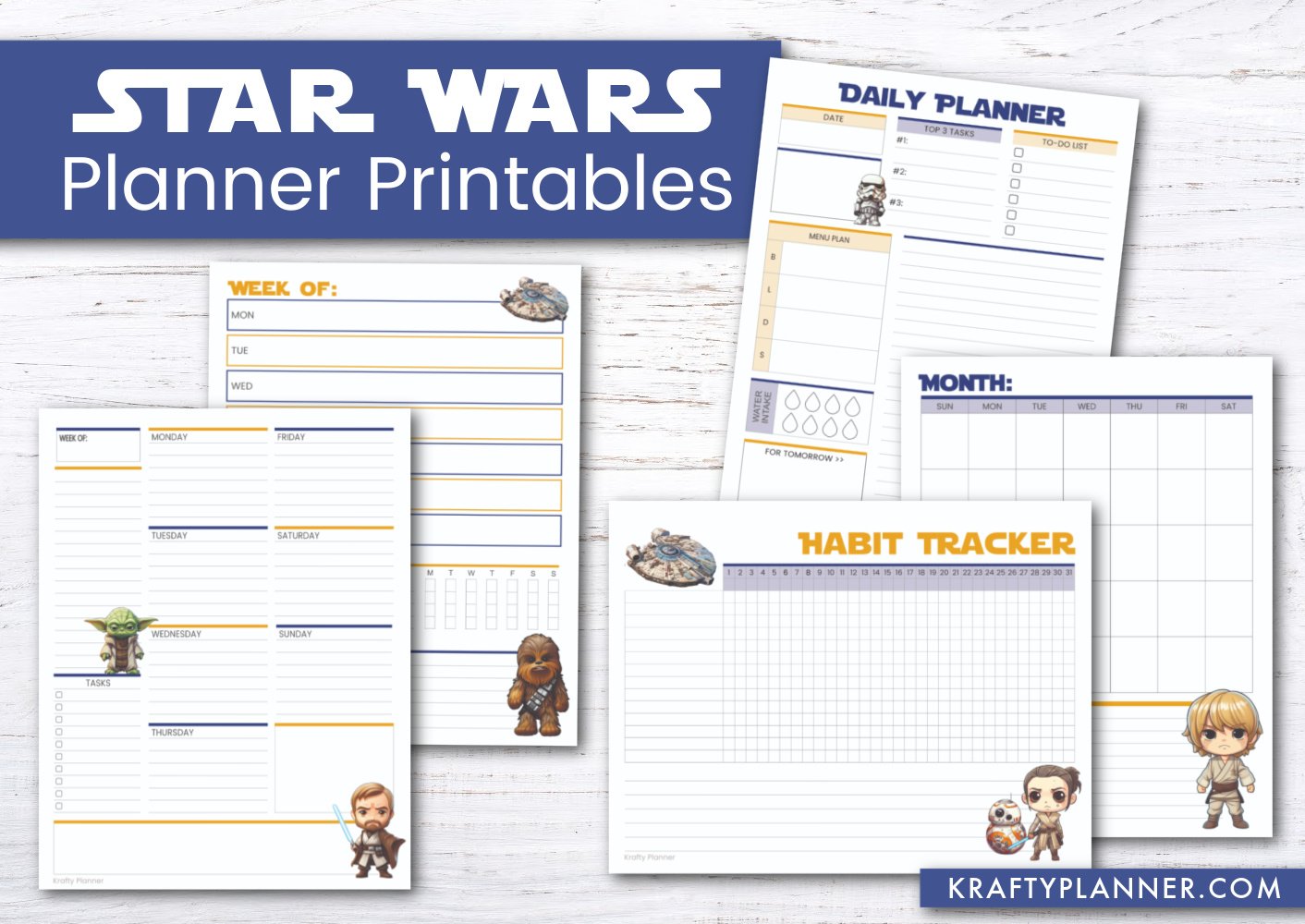 Star Wars Free Printable Planning Pages