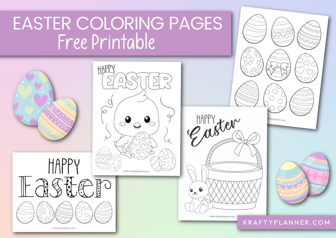 Egg-cellent Easter Coloring Sheets: Free Printables for Holiday Cheer ...