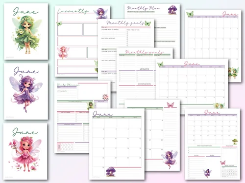 Free Printable June Planners and Trackers — Krafty Planner