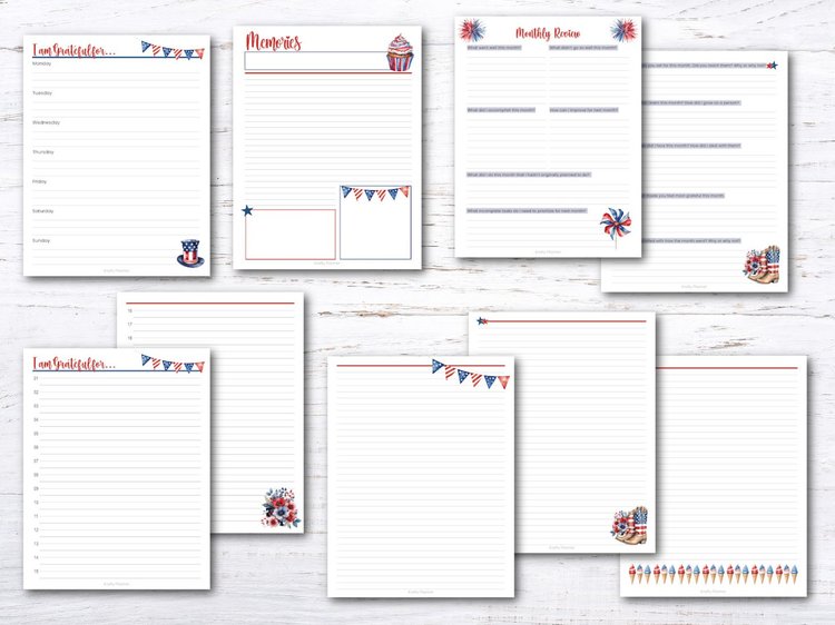 Free July Planner Printables (2024) — Krafty Planner