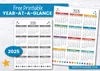 Free Printable 2025 Year-At-A-Glance — Krafty Planner