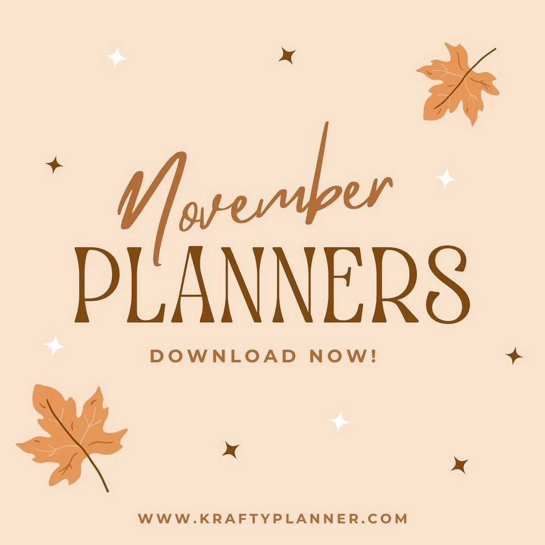 🍂✨ November Printables Are Here! 
⠀⠀⠀⠀⠀⠀⠀⠀⠀
November is one of my favorite months for planning and getting organized! I&rsquo;ve just released a new set of printables to help you stay on top of your goals, prep for the holidays, and tackle all those