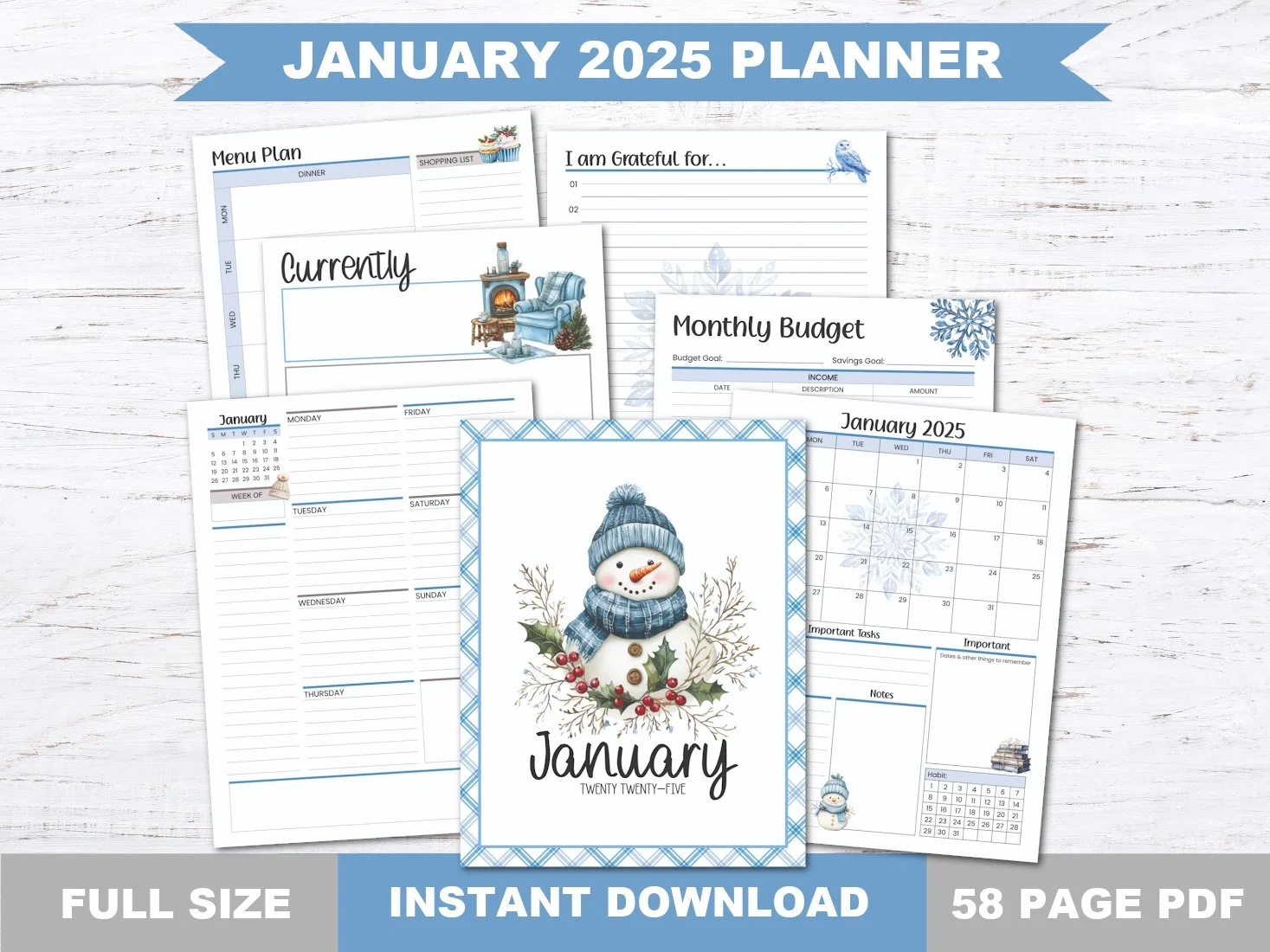 January 2025 Planner: Free Printables — Krafty Planner