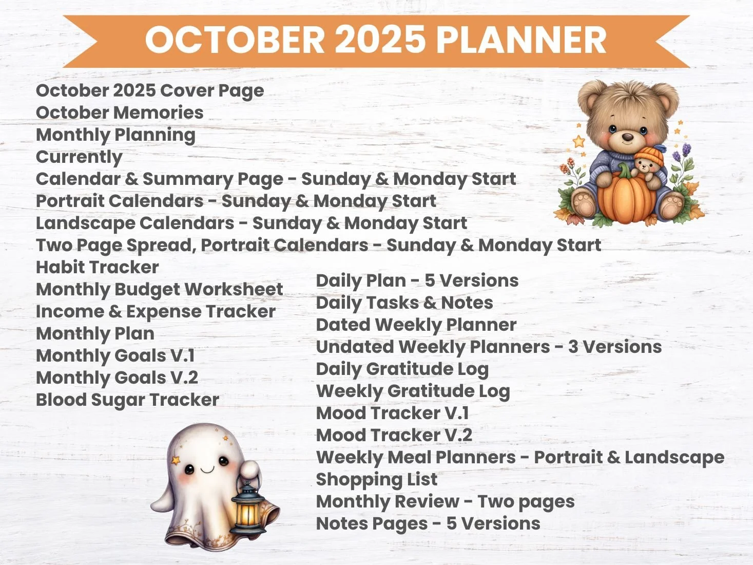 Get Cozy with Free October 2025 Planners — Krafty Planner