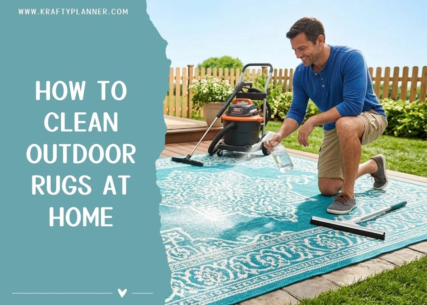 How to Clean Outdoor Rugs at Home — Krafty Planner