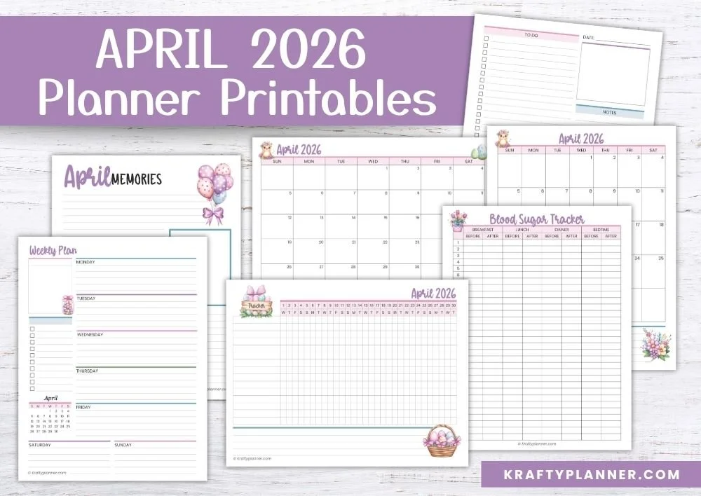 April 2026 Planning Freebies: Calendars, Trackers & Planners