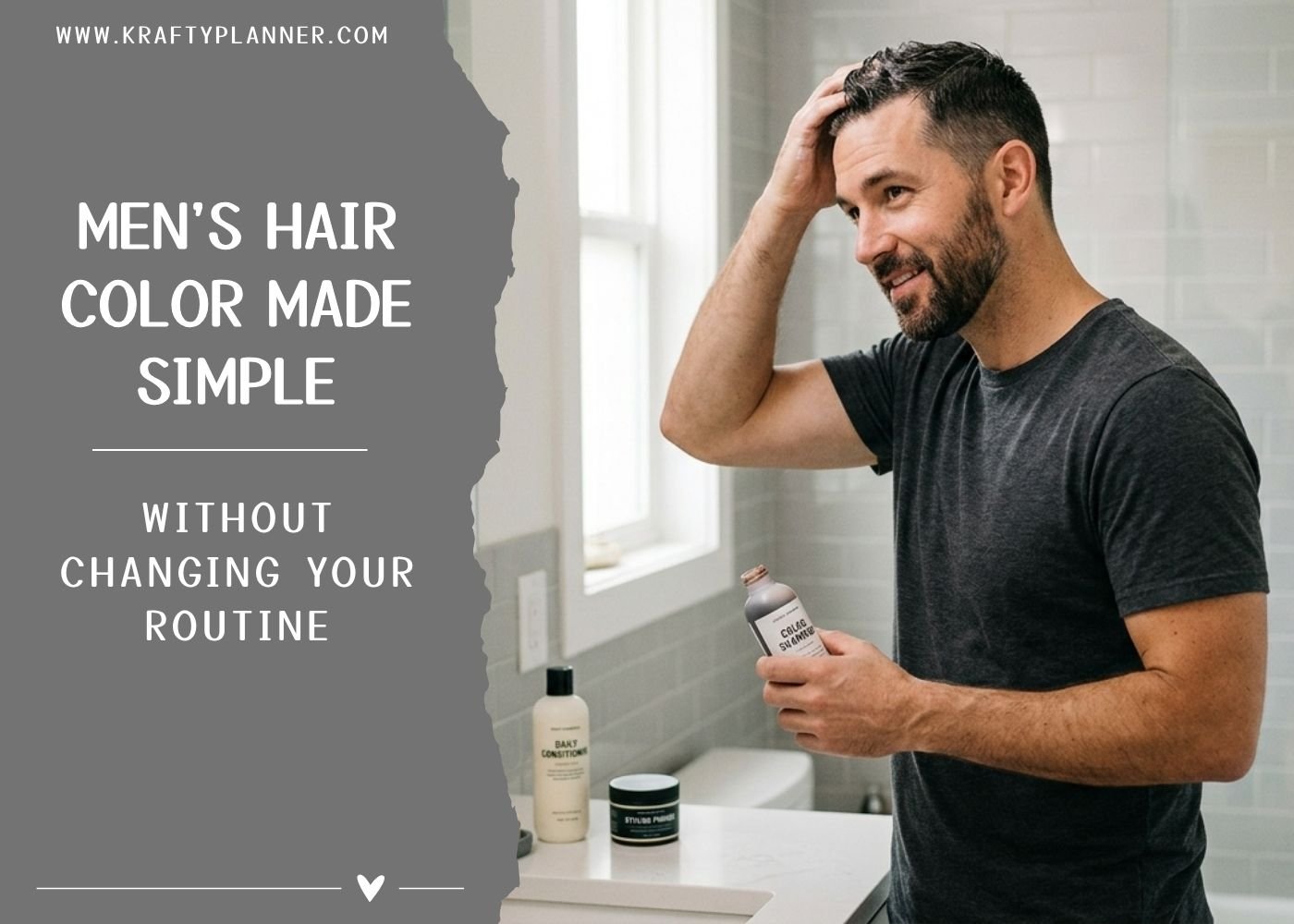 Men's Hair Color Made Simple: Without Changing Your Routine