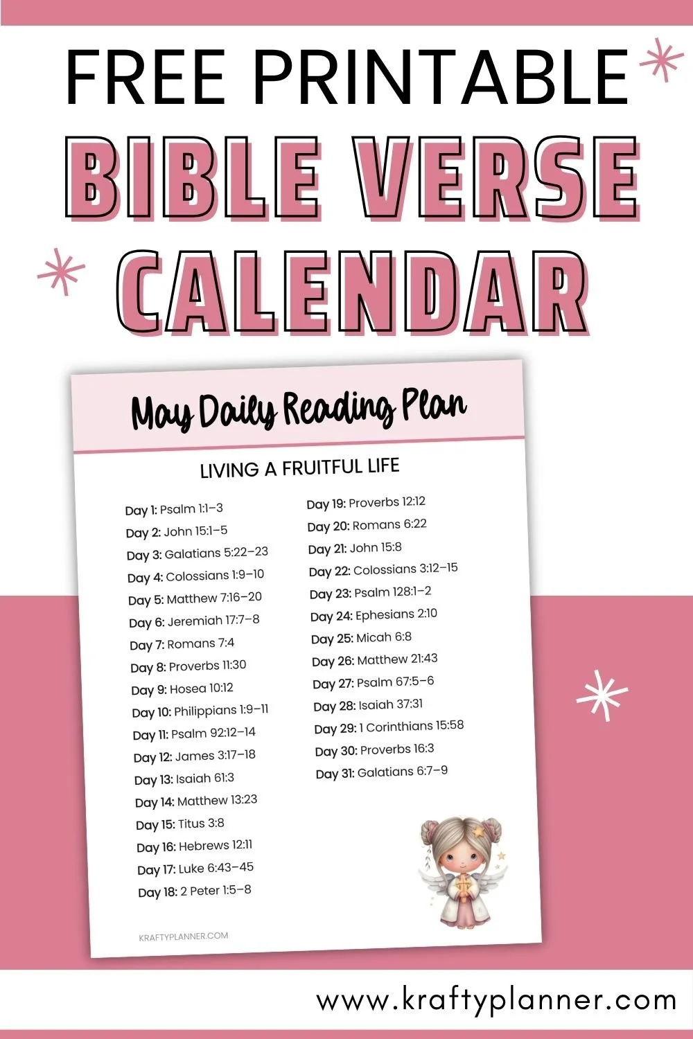  May Daily Reading Plan: Living a Fruitful Life (Free Printable)