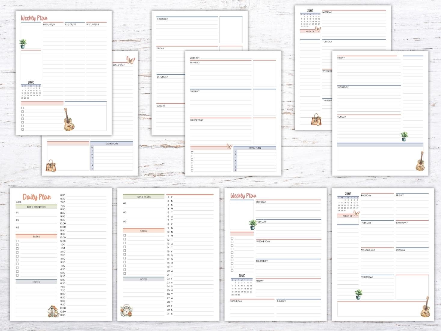 Free June 2026 Printable Planner Pages — Krafty Planner