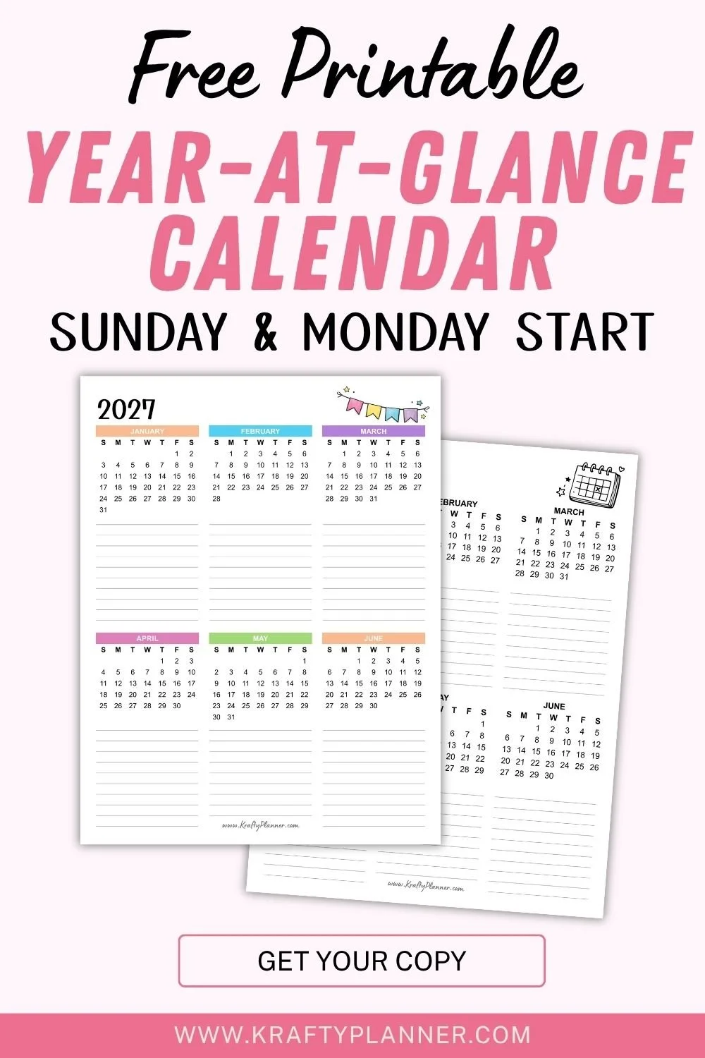 Free printable 2027 year at a glance - notes 3.jpg