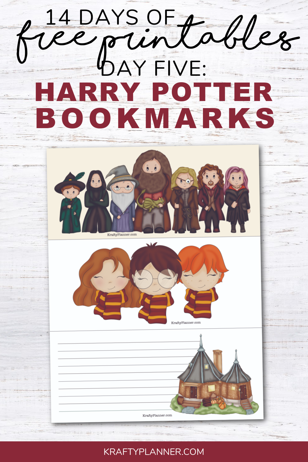10 Free Printable Harry Potter Bookmarks (PDF)