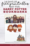 Day 4: Free Printable Harry Potter Bookmarks — Krafty Planner