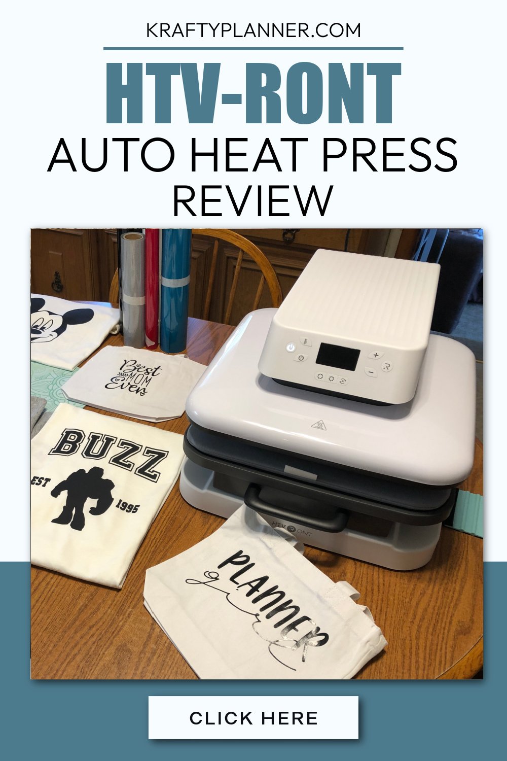 HTV-RONT Auto Heat Press — The Krafty Planner Blog