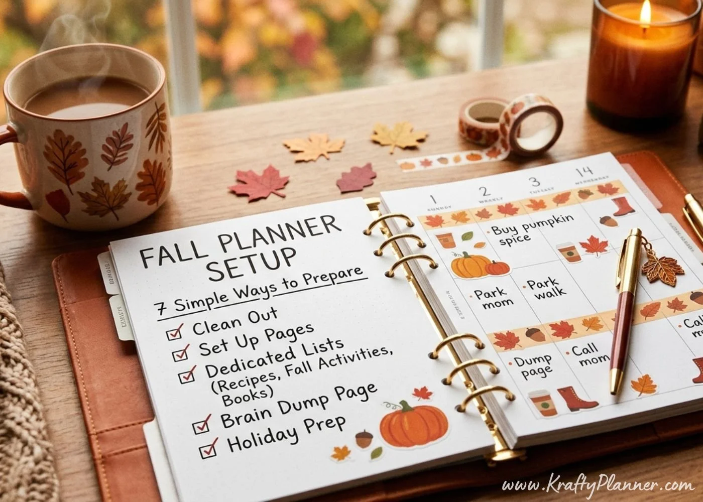 7 Simple Ways to Prepare Your Planner for Fall