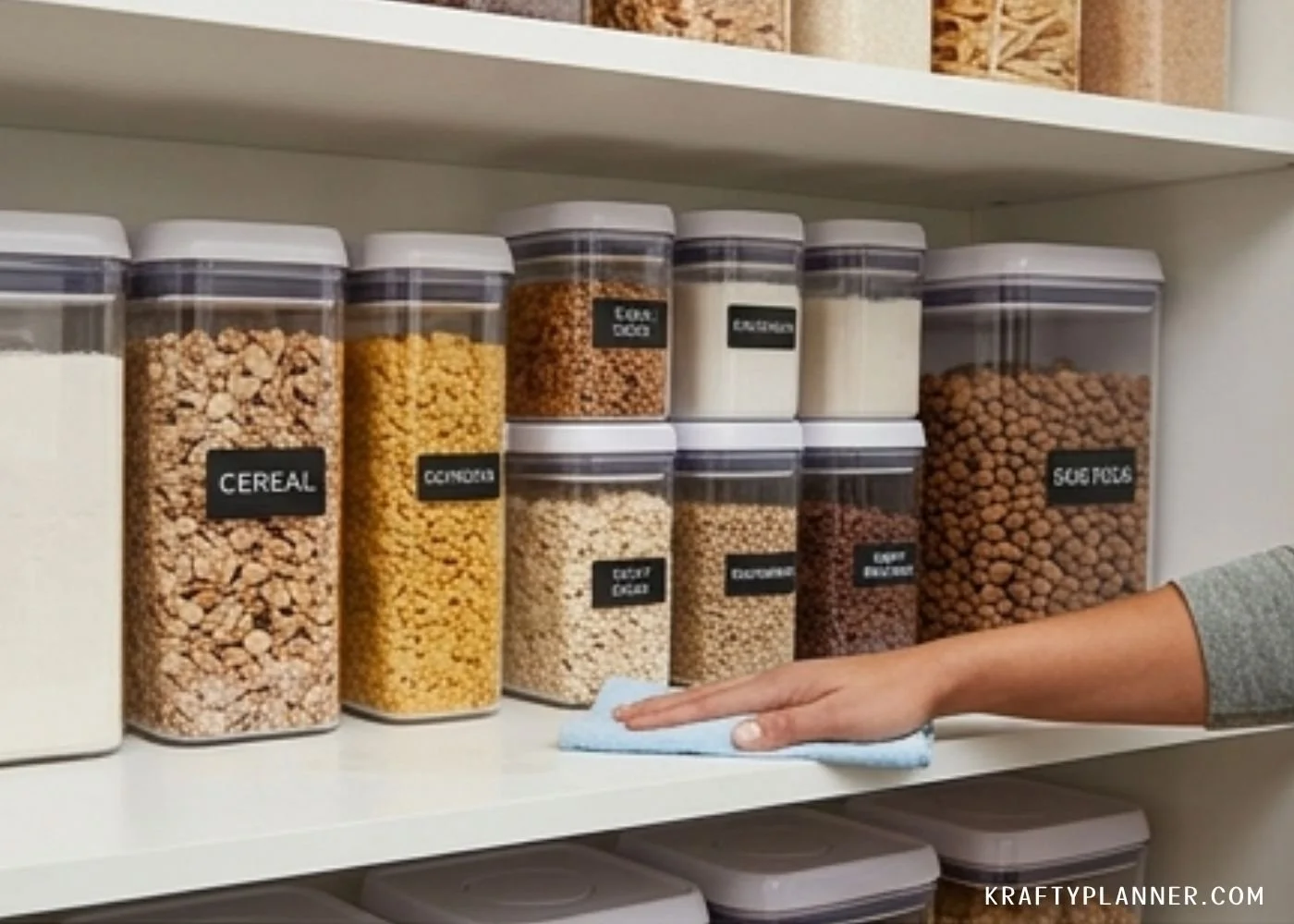 How to Deep Clean Your Home to Help Prevent Mice and Rats - Cleaning out the pantry shelves
