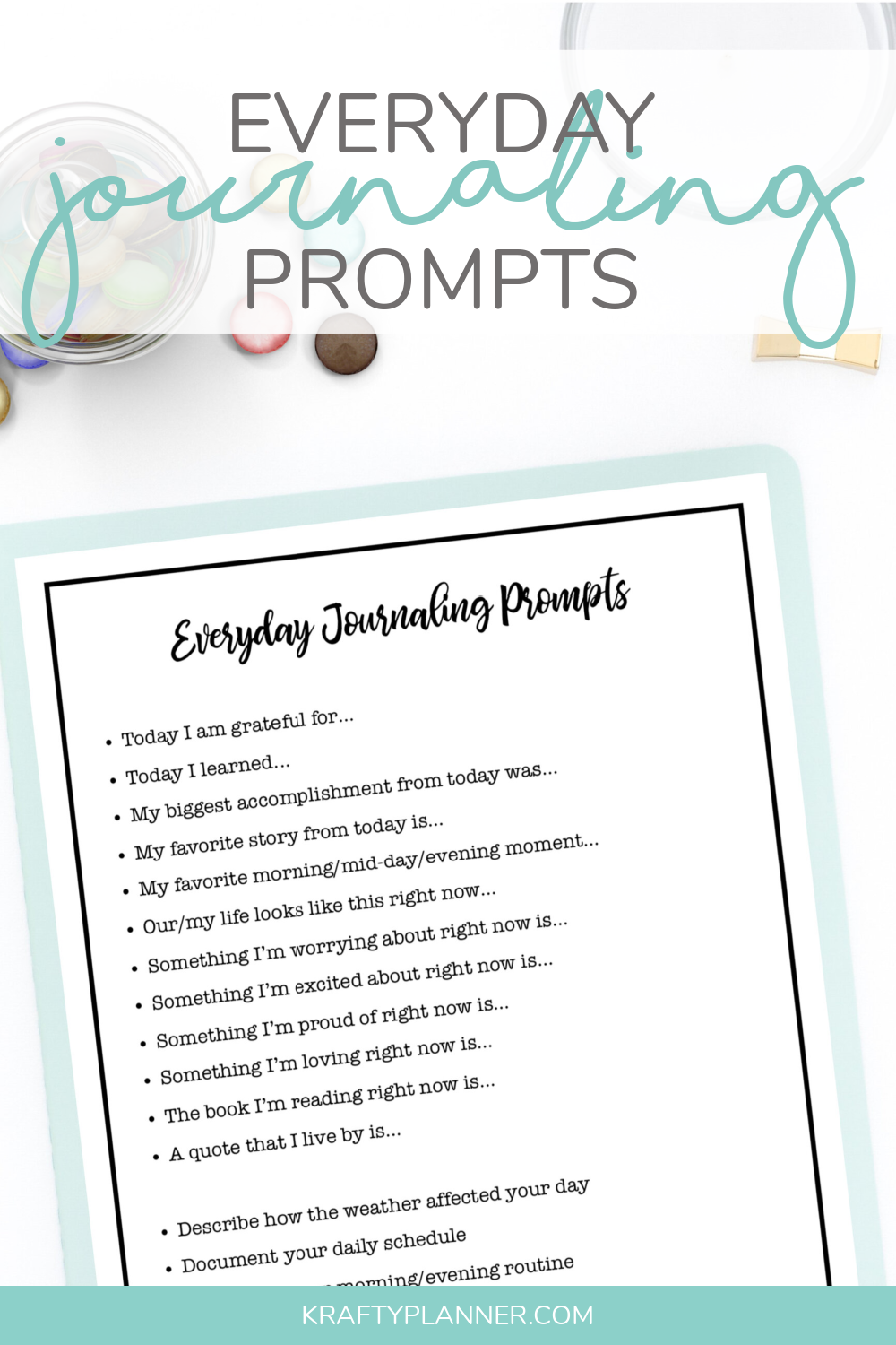 Everyday Journaling Prompts