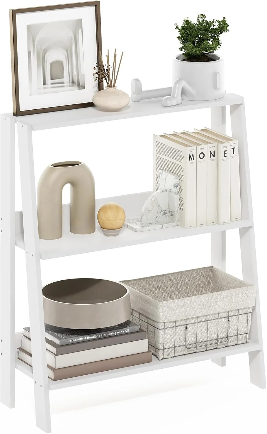 Furinno 3-Tier Ladder Bookshelf