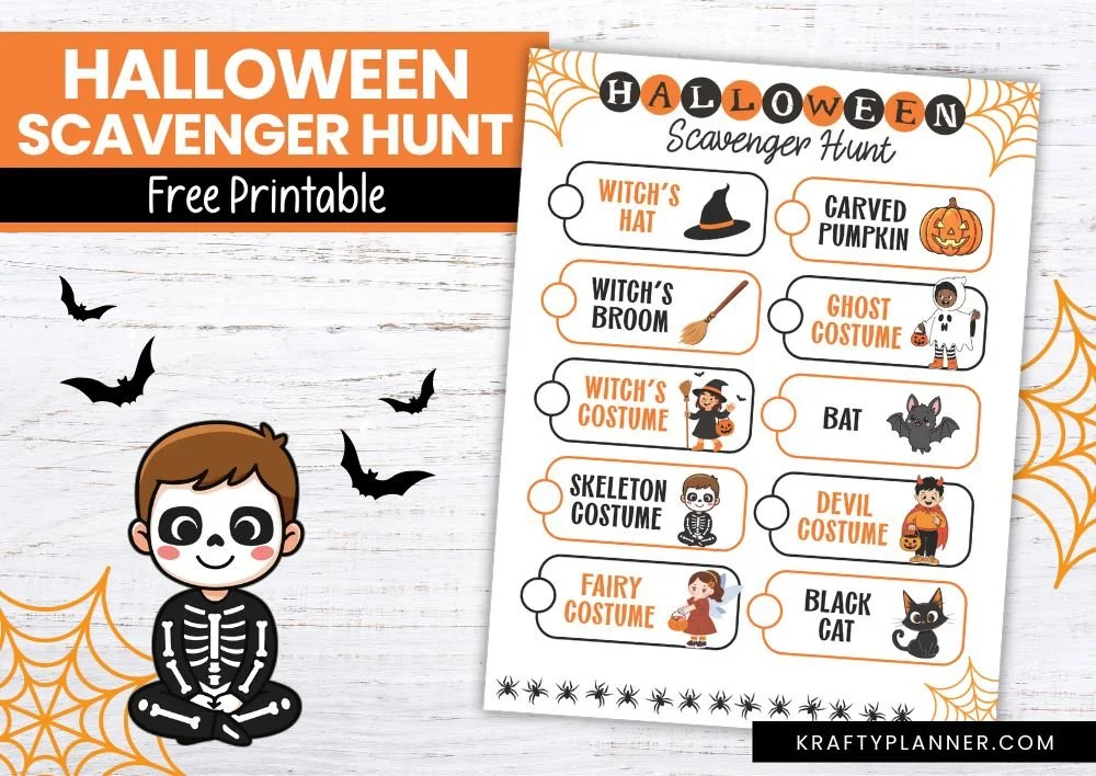 Free Printable: Halloween Scavenger Hunt