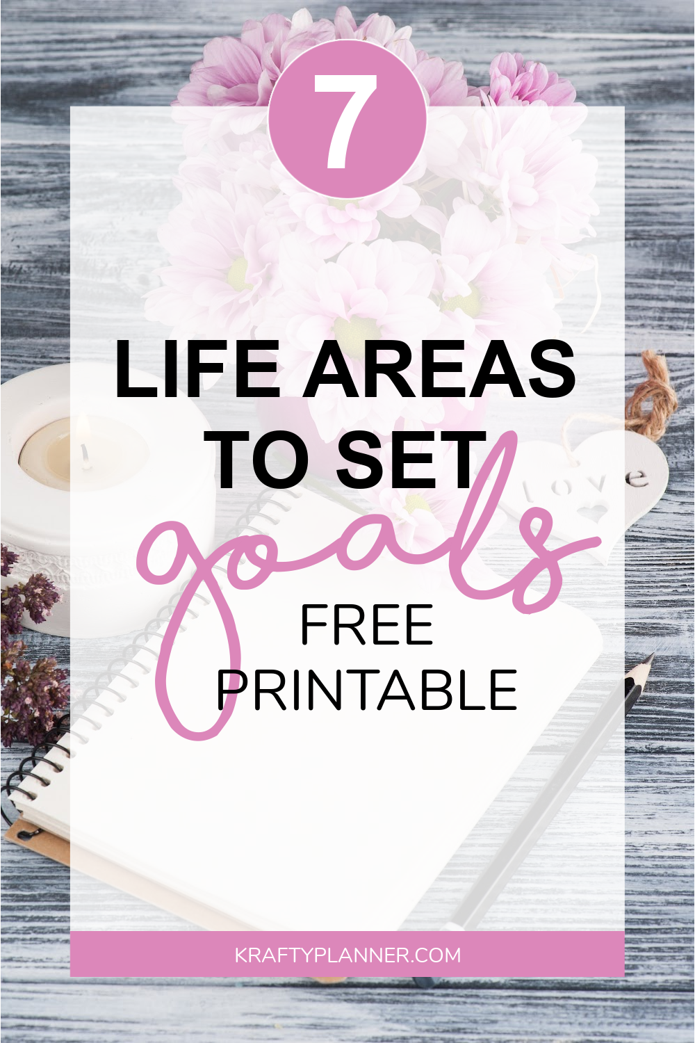 7 Life Areas to Set Goals {Free Worksheet} — Krafty Planner