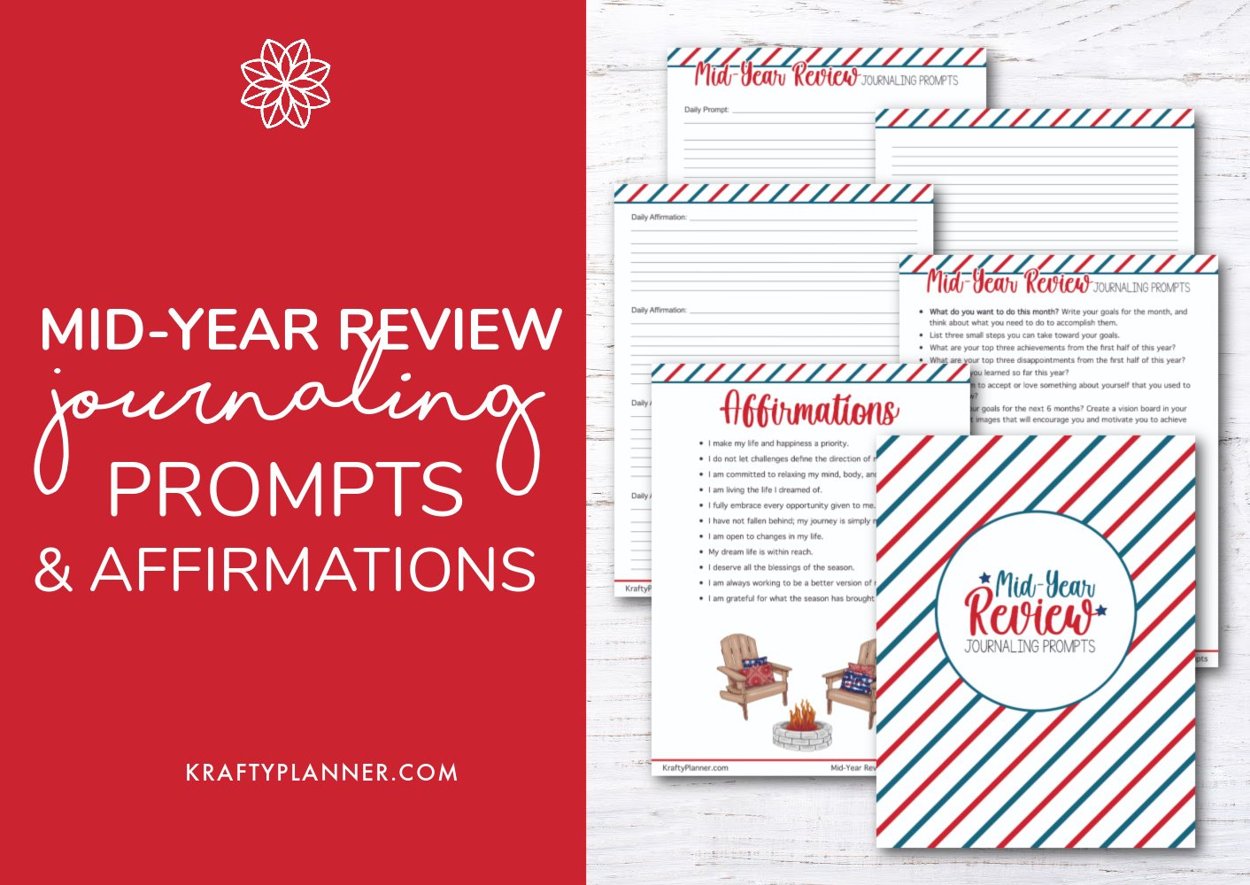Mid-Year Review Journaling Prompts & A Free Printable | July 2022