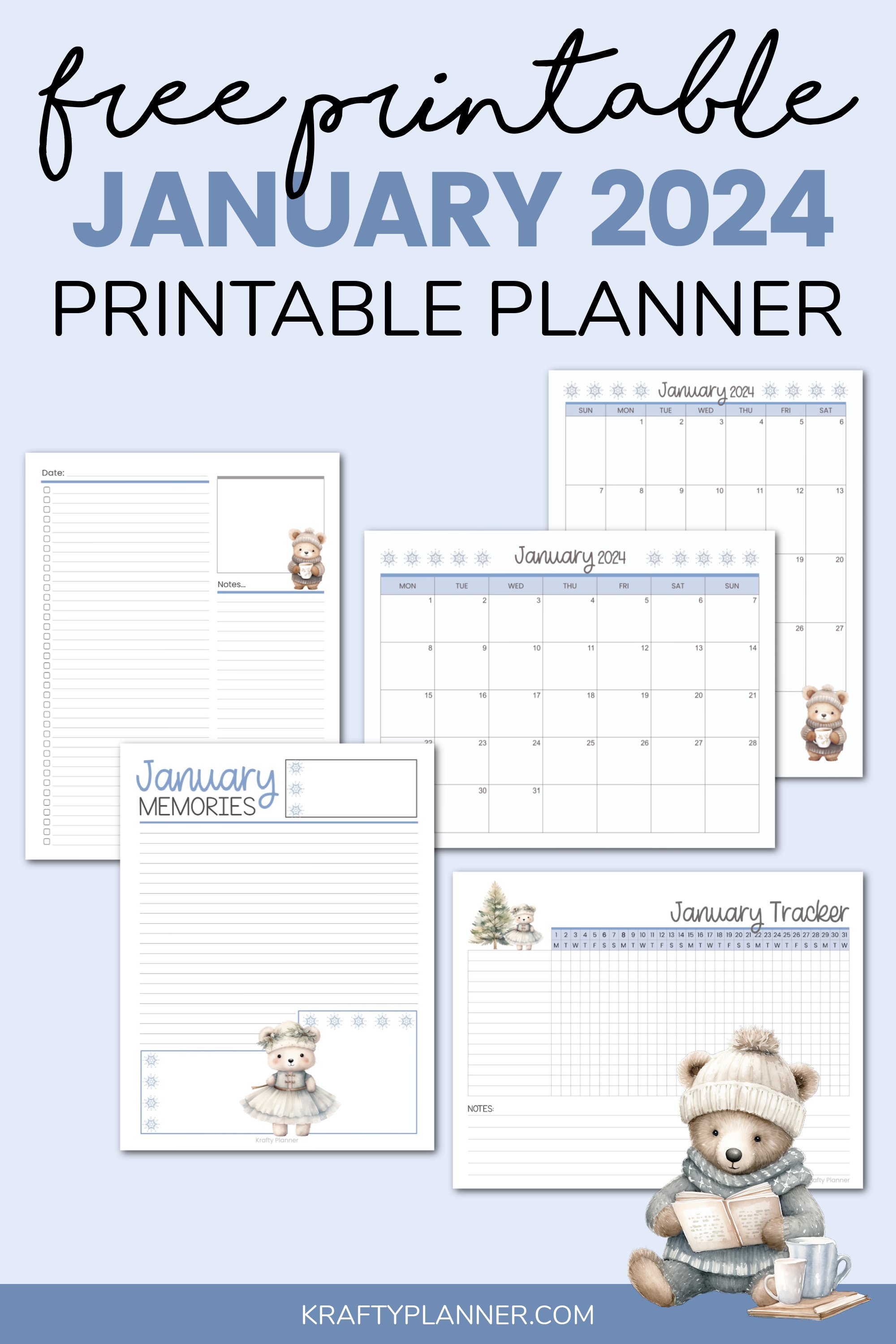 January 2024 Planning Printables