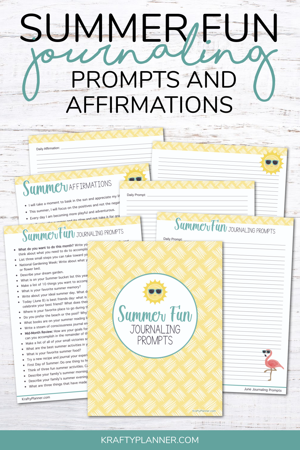 Summer Fun Journaling Prompts and Affirmations