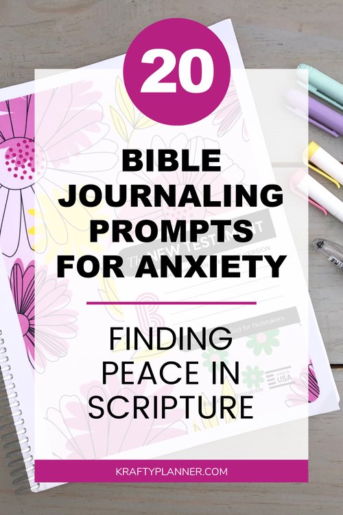 20 Bible Journaling Prompts for Anxiety: Finding Peace in Scripture ...