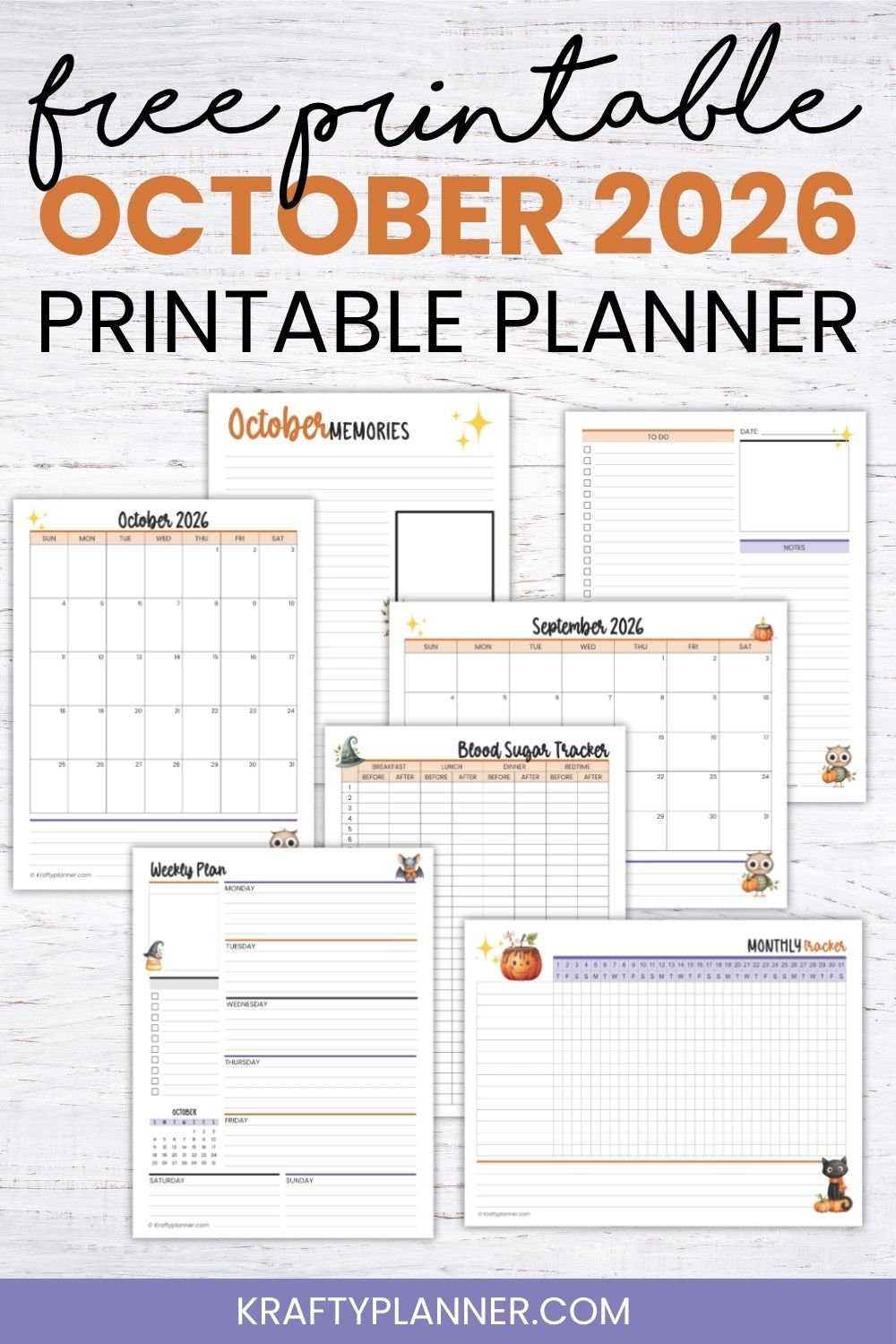 Free October 2026 Planner Printables: The Spooky Season Collection