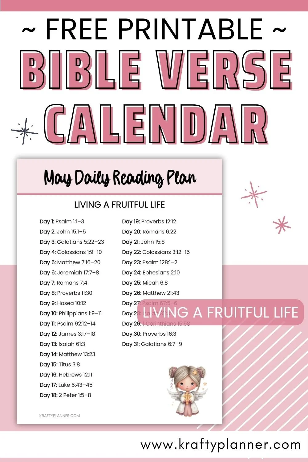 May Daily Reading Plan: Living a Fruitful Life (Free Printable)