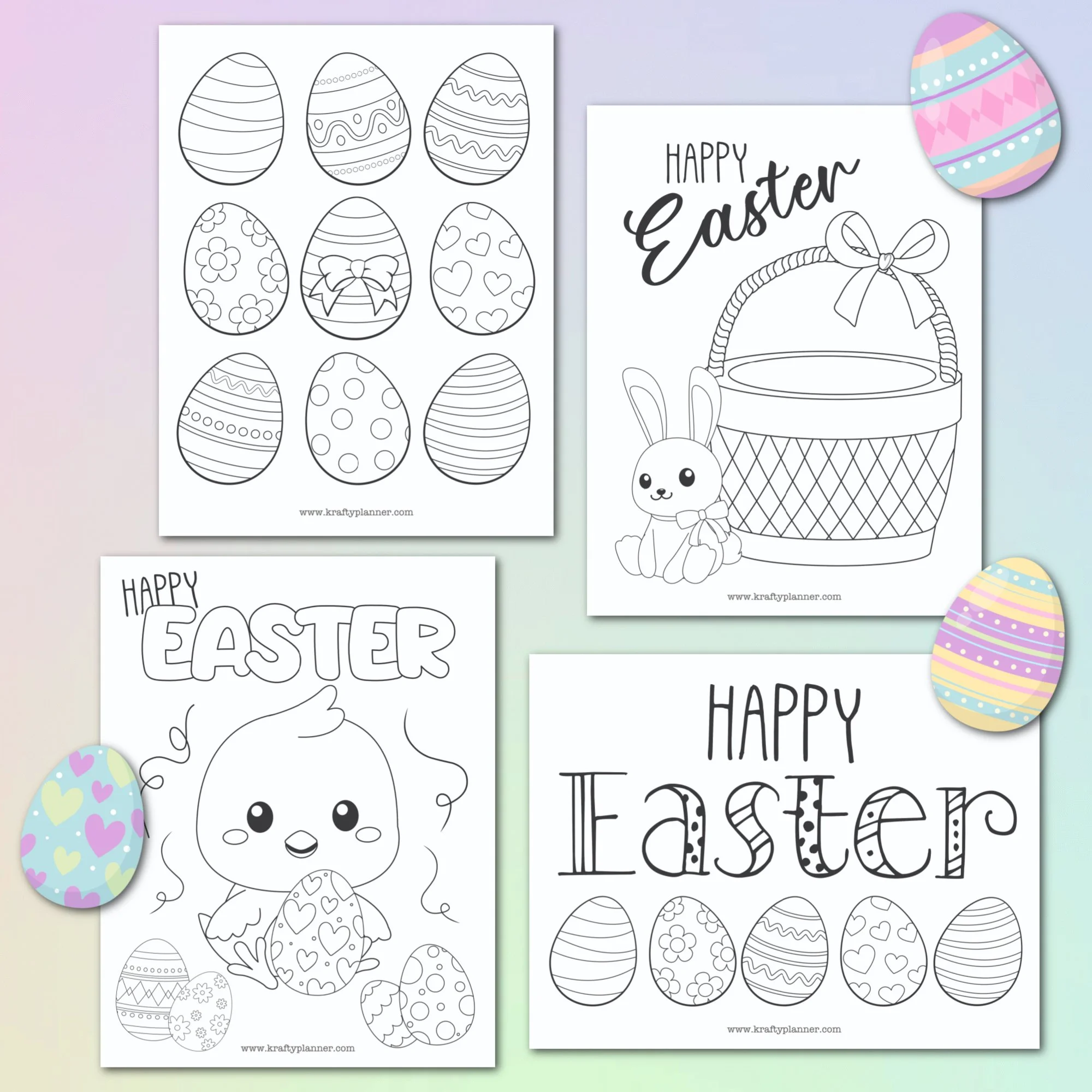 Eggcellent Easter Coloring Sheets Free Printables for Holiday Cheer