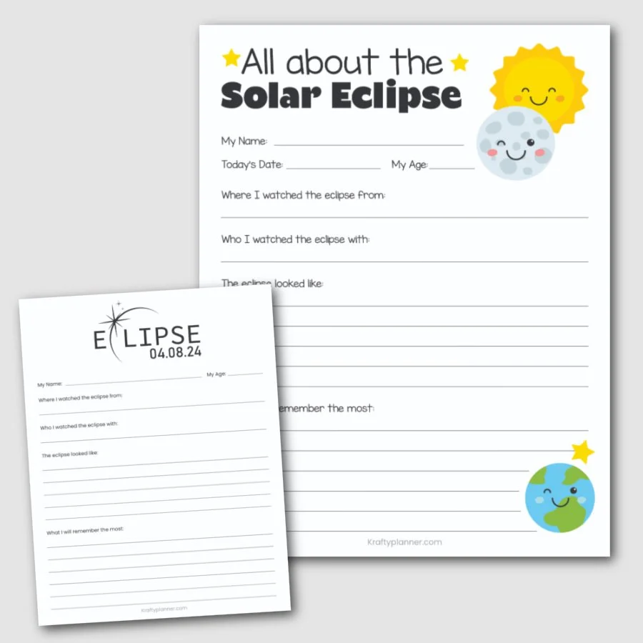 Eclipse Worksheet