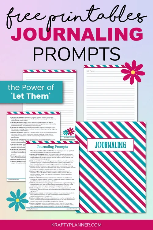 Embracing the Power of 'Let Them': Journaling Prompts for Self ...